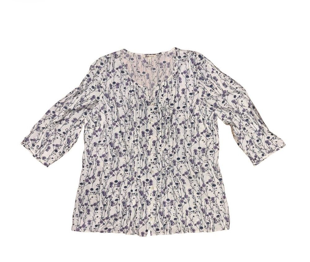 G.H. Bass & Co. Floral Tunic Blouse